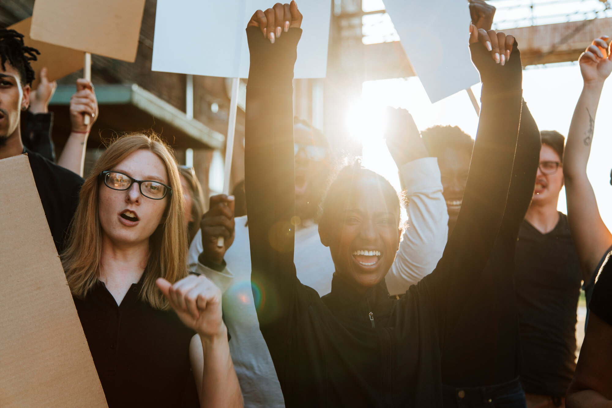 Protesters,Fighting,For,Their,Rights